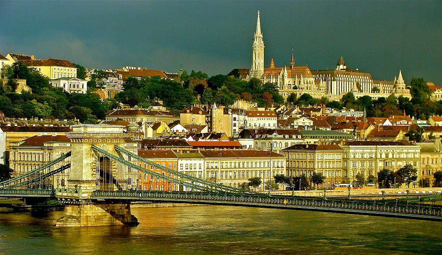 Chain Bridge Budapest Photograph by Ira Shander