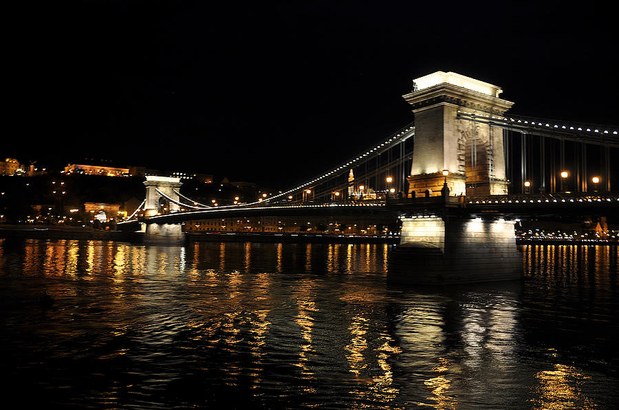 Chain Bridge-Danube River Photograph by Allan Rothman
