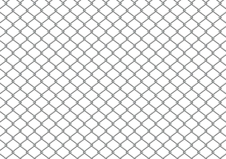 Chain Link Fence Drawing by Youst