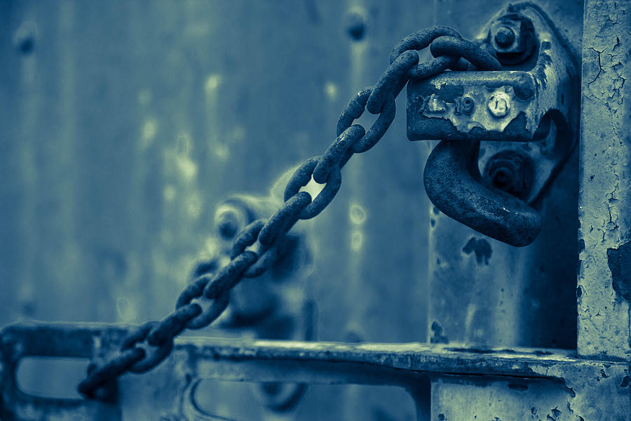 Chained and Moody Photograph by Toni Hopper
