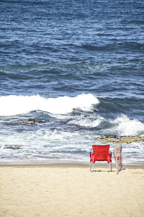 Chair at the beach Photograph by Paulo Goncalves