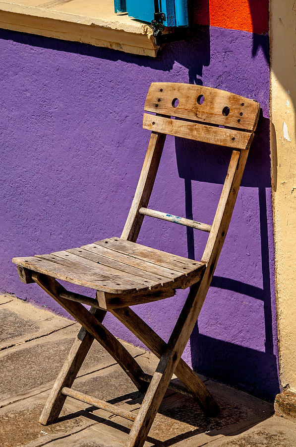 Chair Burano Italy Photograph by Xavier Cardell
