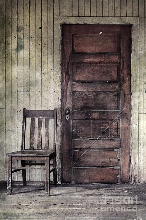 Chair by a Door Photograph by Jill Battaglia