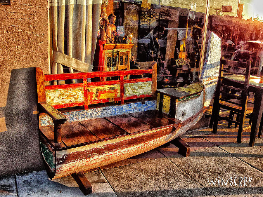 Chair Canoe Digital Art by Bob Winberry