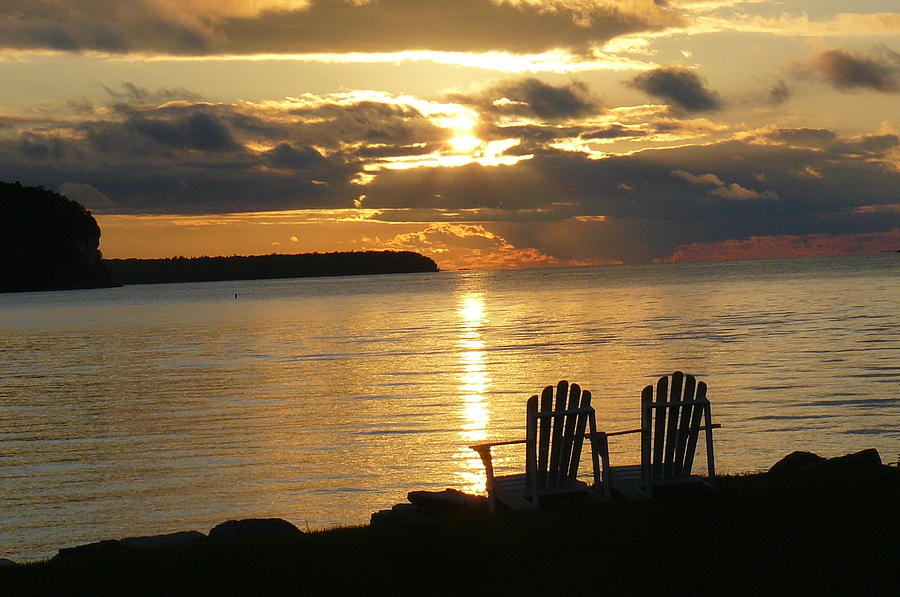 Chair Sunset Photograph by Krista Keck - Fine Art America