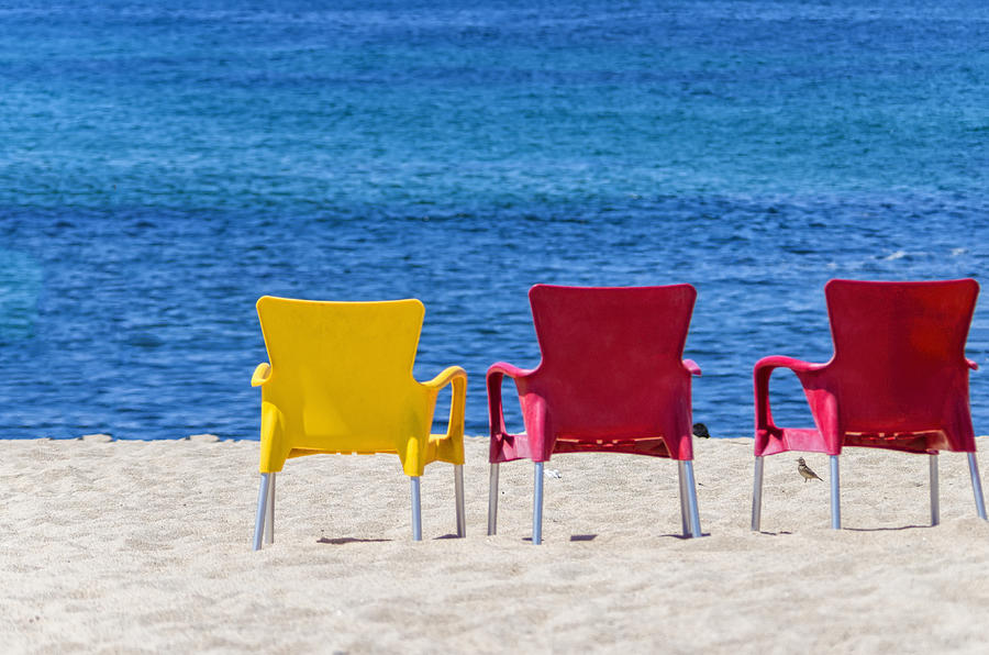 Chairs at the Beach Photograph by Paulo Goncalves