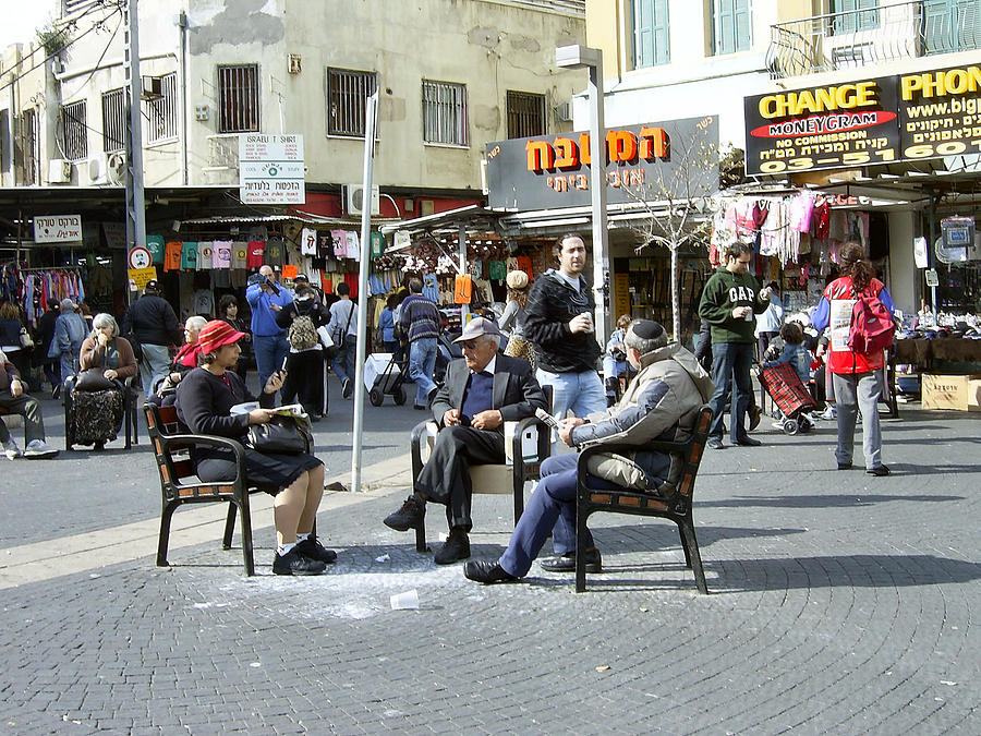 Chairs at the Tel Aviv Market Photograph by Esther Newman-Cohen