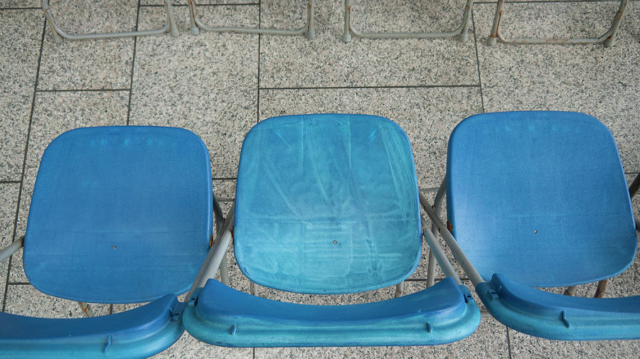 Chairs In A Row Photograph by Leverstock