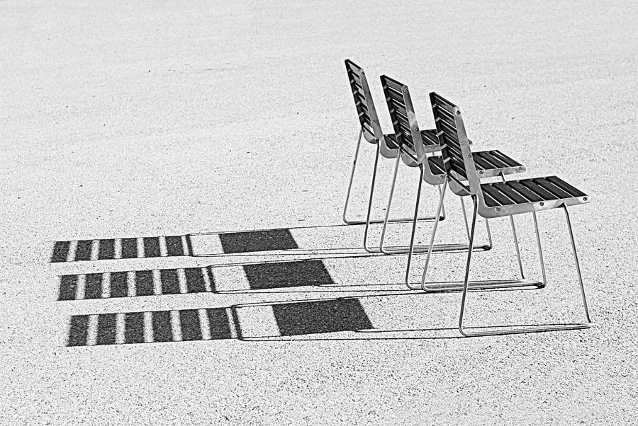 Chairs in the Sun Photograph by Chevy Fleet