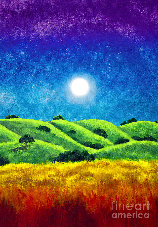 Chakra Landscape Painting by Laura Iverson