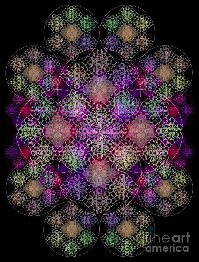 Chalice Digital Art - Chalice Cell Rings On Black Dk29 by Christopher Pringer Chalice Digital Art - Chalice Cell Rings On Black Dk29 by Christopher Pringer