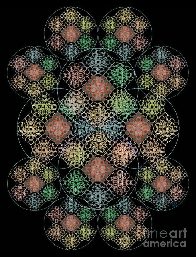 Chalice Digital Art - Chalice Cell Rings On Black Lt33 by Christopher Pringer Chalice Digital Art - Chalice Cell Rings On Black Lt33 by Christopher Pringer