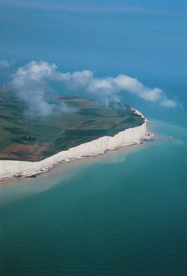 Beachy Head Photograph - Chalk Cliffs Of Beachy Head by University Of Cambridge Collection Of Aerial Photographs/science Photo Library