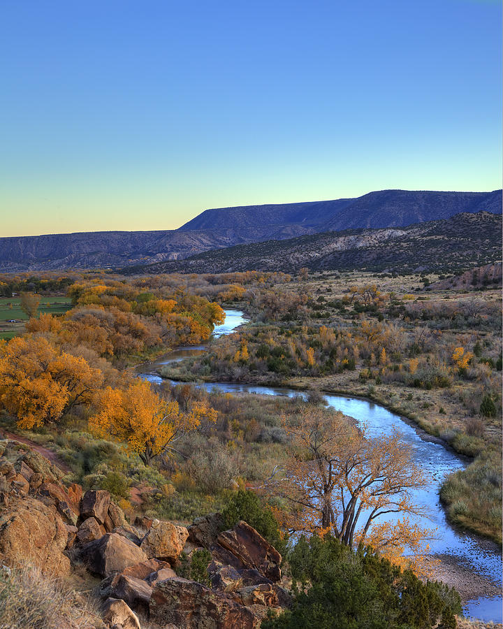 Chama River at Sunset Photograph by Alan Vance Ley