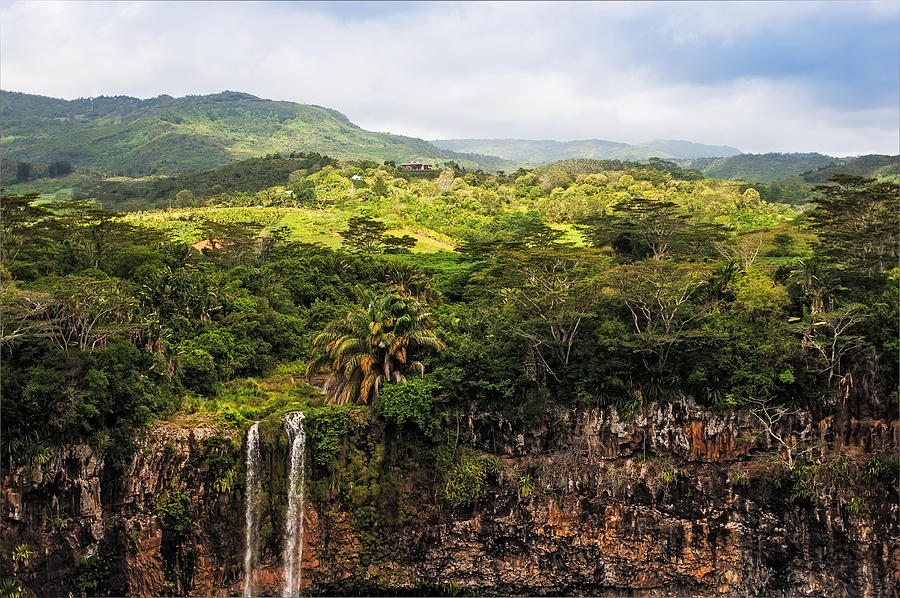 Jungle Photograph - Chamarel Waterfall. Mauritius by Jenny Rainbow
