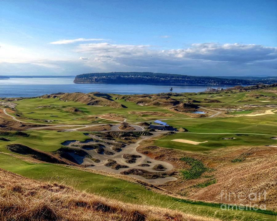 Chambers Bay View 2013 cropped Photograph by Chris Anderson