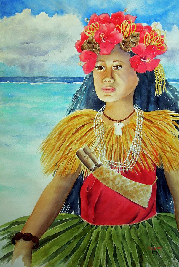 Chamorro Painting - Chamorrita Dancer by Kathleen Rutten