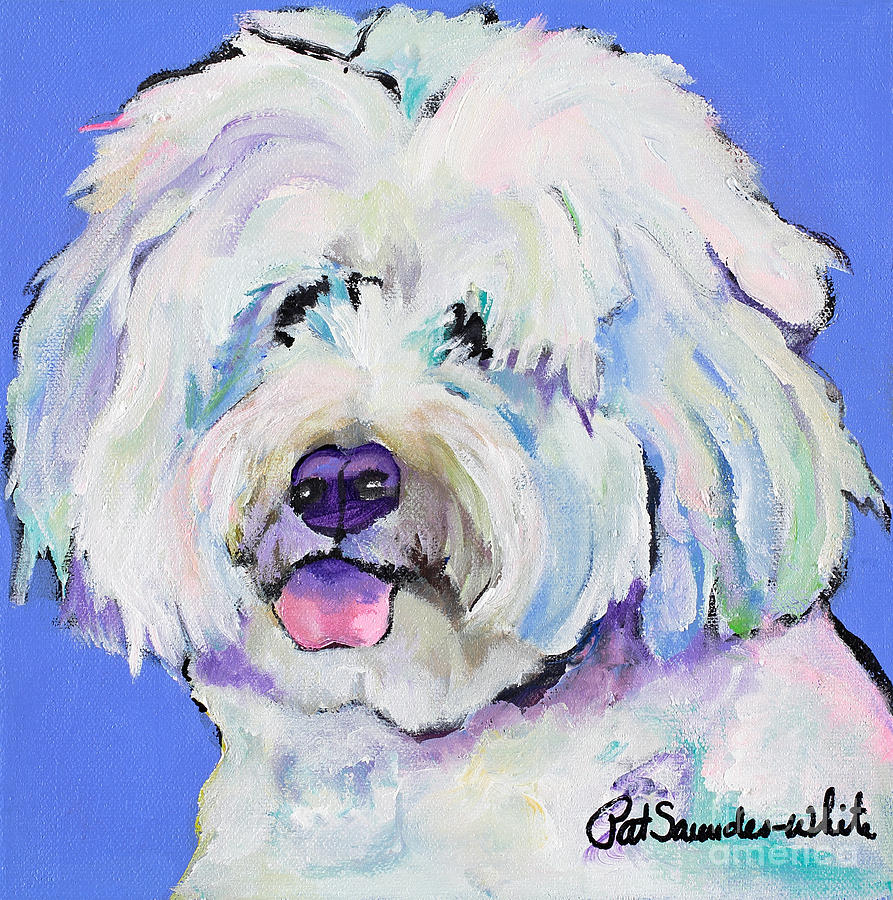 Dog Painting - Champ by Pat Saunders-White