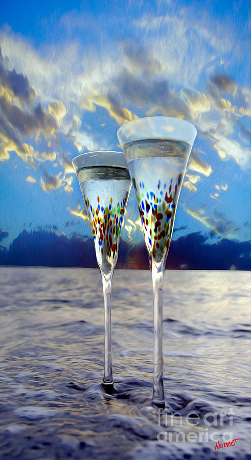 Champagne at Sunset Mixed Media by Jon Neidert