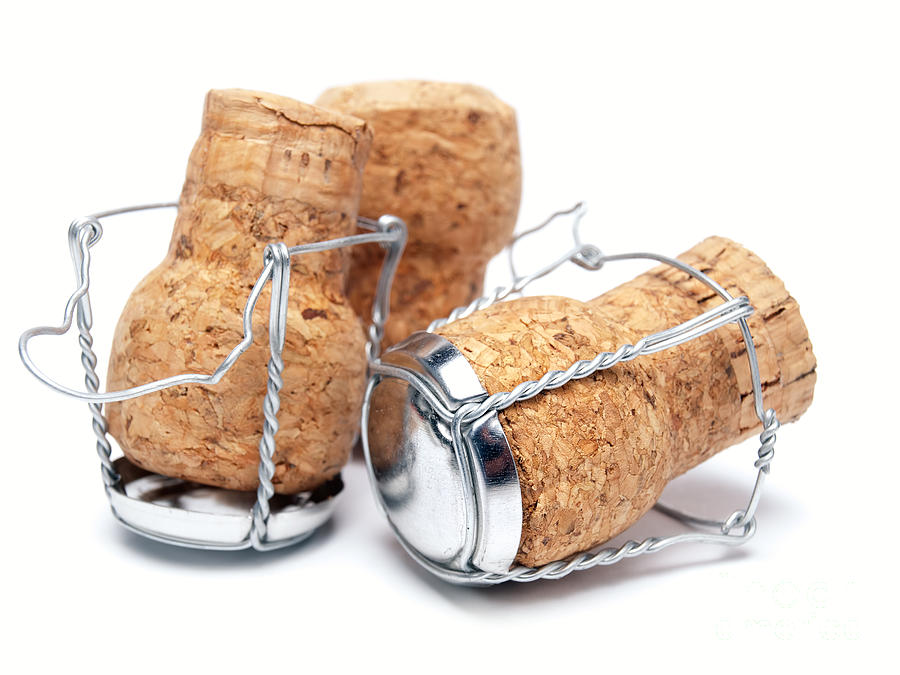 Wine Photograph - Champagne corks by Sinisa Botas