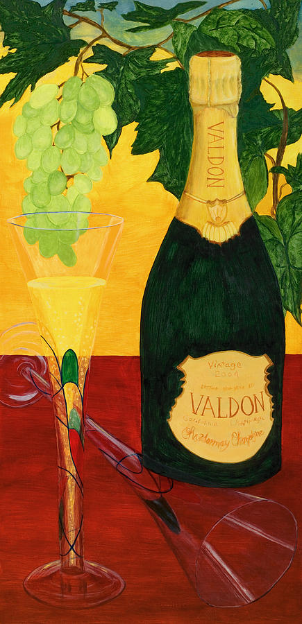 Champagne Painting by Don Nicholson - Pixels