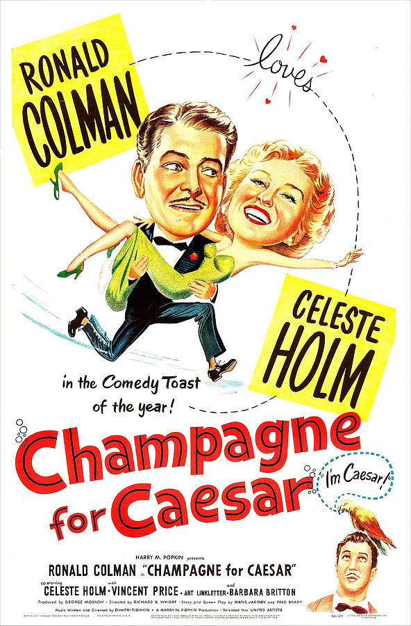 Movie Photograph - Champagne For Caesar, Us Poster, Top by Everett