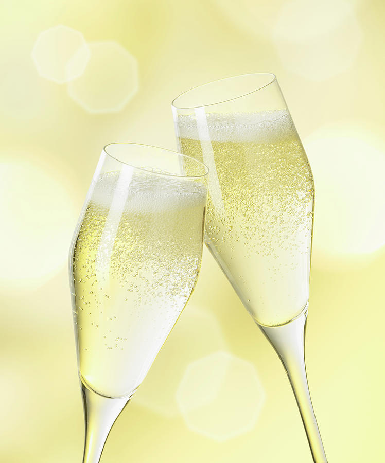 Champagne Glasses, Close Up Photograph by Westend61