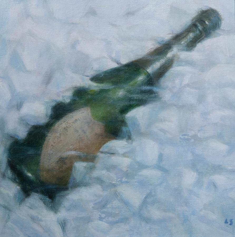 Champagne on ice Painting by Lincoln Seligman