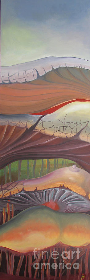 Champignons Landscape Painting
