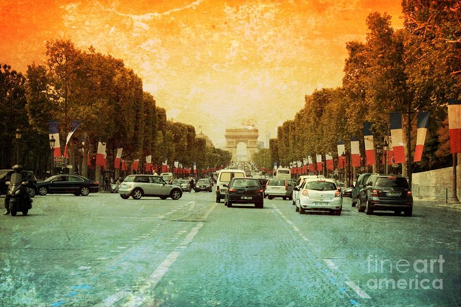 Champs Elysees Old World Photograph by Carol Groenen