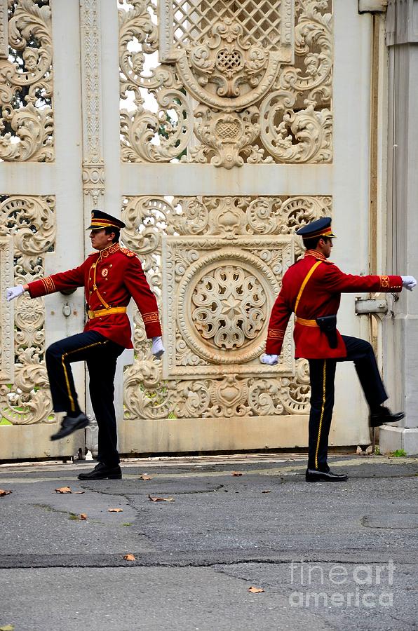Change of guards ceremony Dolmabahce Istanbul Turkey Photograph by Imran Ahmed