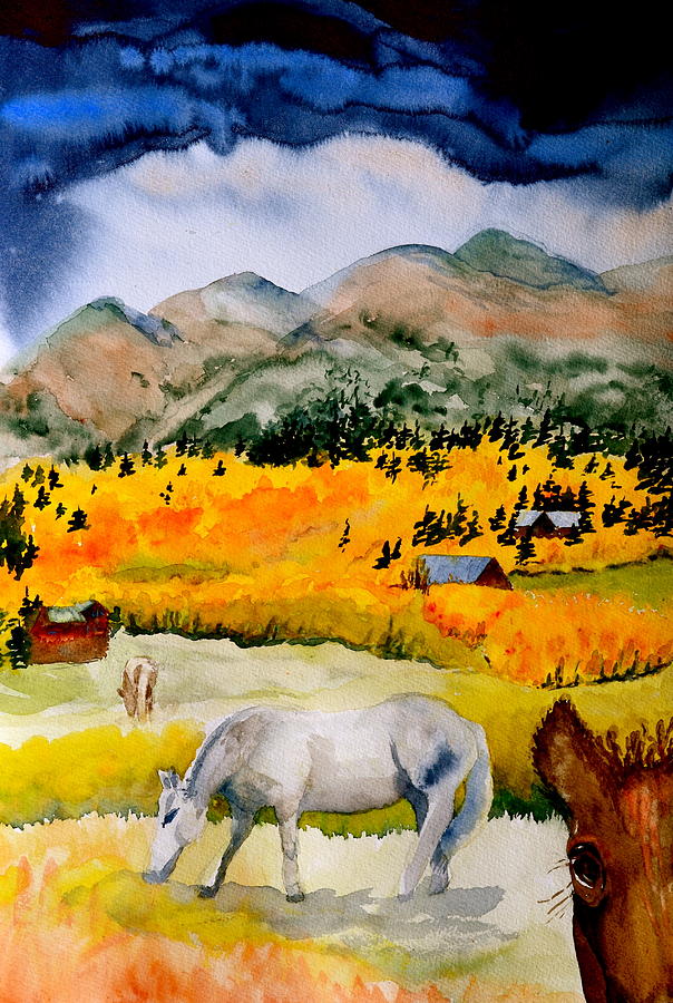 Fall Painting - Changing by Beverley Harper Tinsley