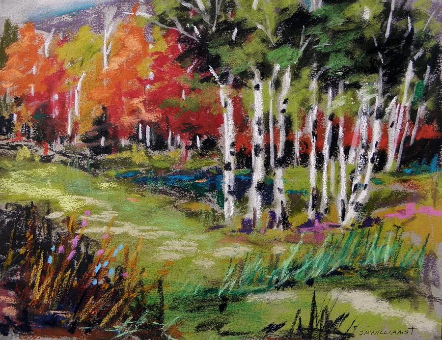 Changing Birches Painting by John Williams
