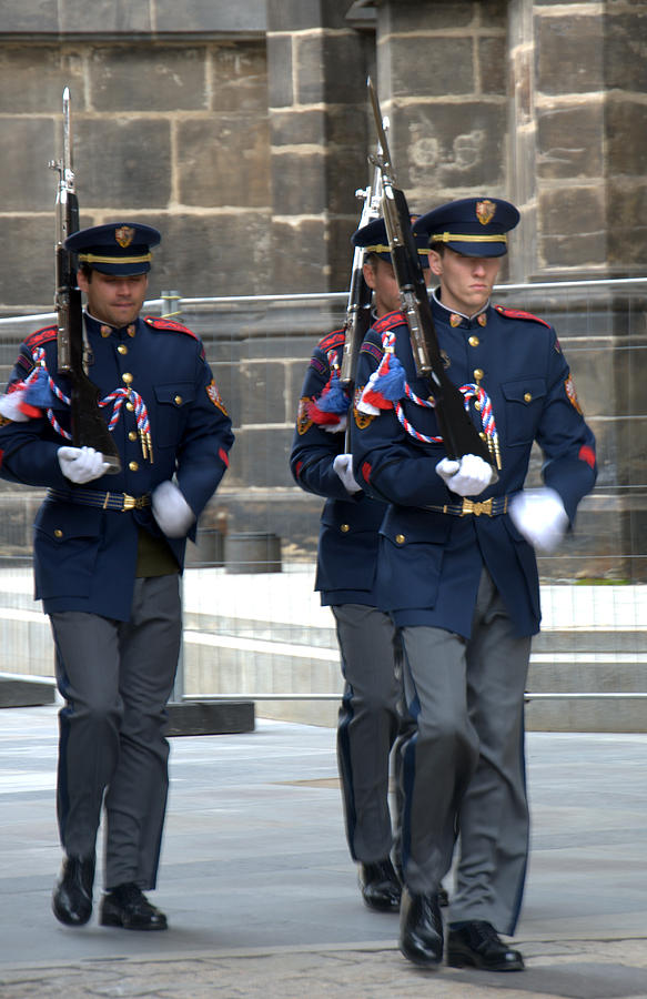 Changing of Guard Prague Photograph by Caroline Stella