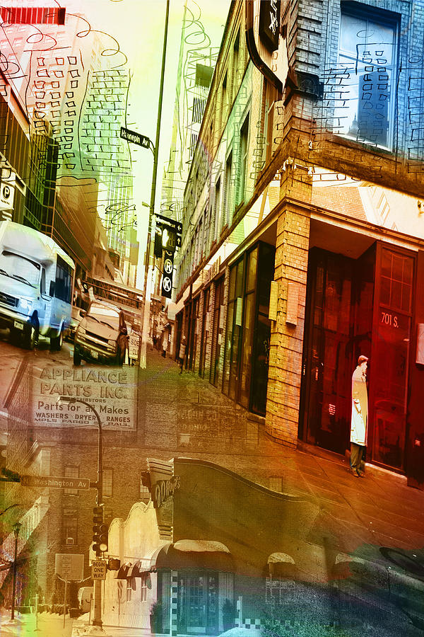 Changing View of Minneapolis Digital Art by Susan Stone