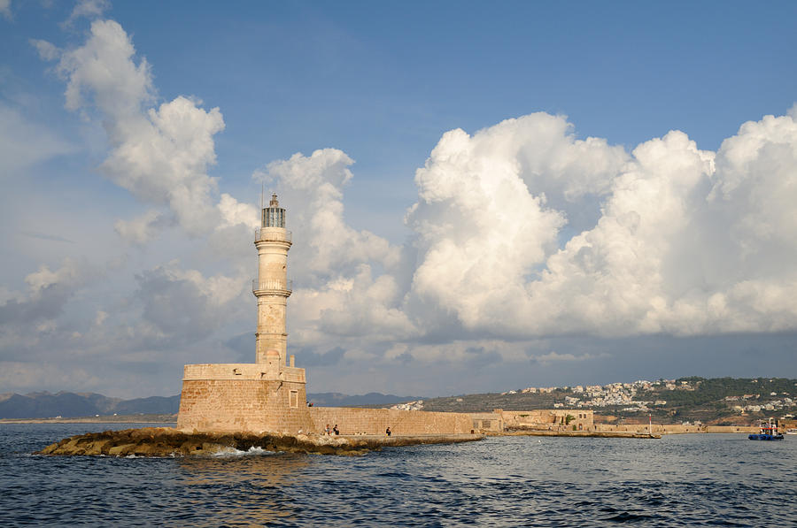 Chania Lighthouse Crete Photograph by Jeremy Voisey
