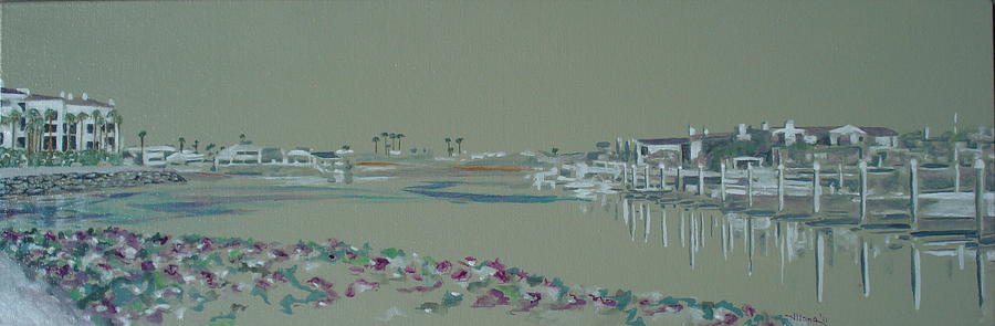 Boat Painting - Channel Islands Harbor by Illona Battaglia Aguayo