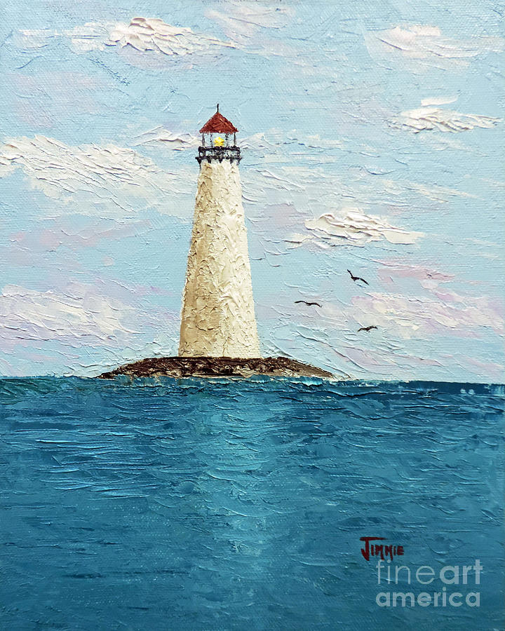 Channel Lighthouse Painting by Jimmie Bartlett