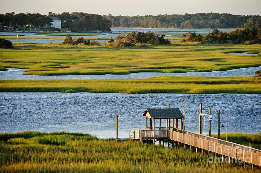 Channel Marshes of Oak Island Photograph by Kelly Nowak