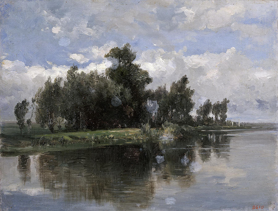 Channel. Netherlands Painting by Carlos de Haes
