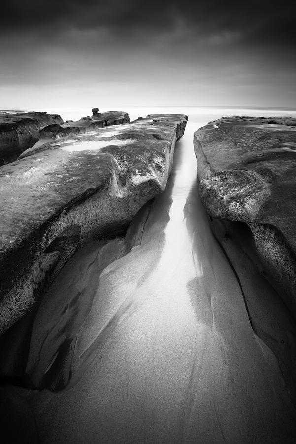 Black And White Photograph - Channels of Time by Alexander Kunz
