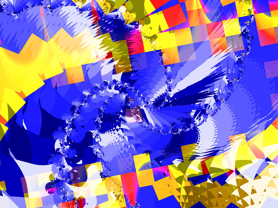 Abstract Digital Art - Chaos by David Ridley