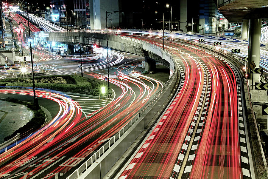 Transportation Photograph - Chaotic Traffic by Koji Tajima