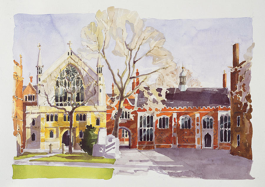 Chapel and Hall  Lincolns Inn Painting by Annabel Wilson