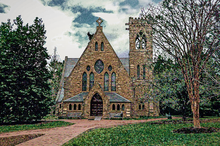 University Of Virginia Photograph - Chapel at University of Virginia by Jerry Gammon