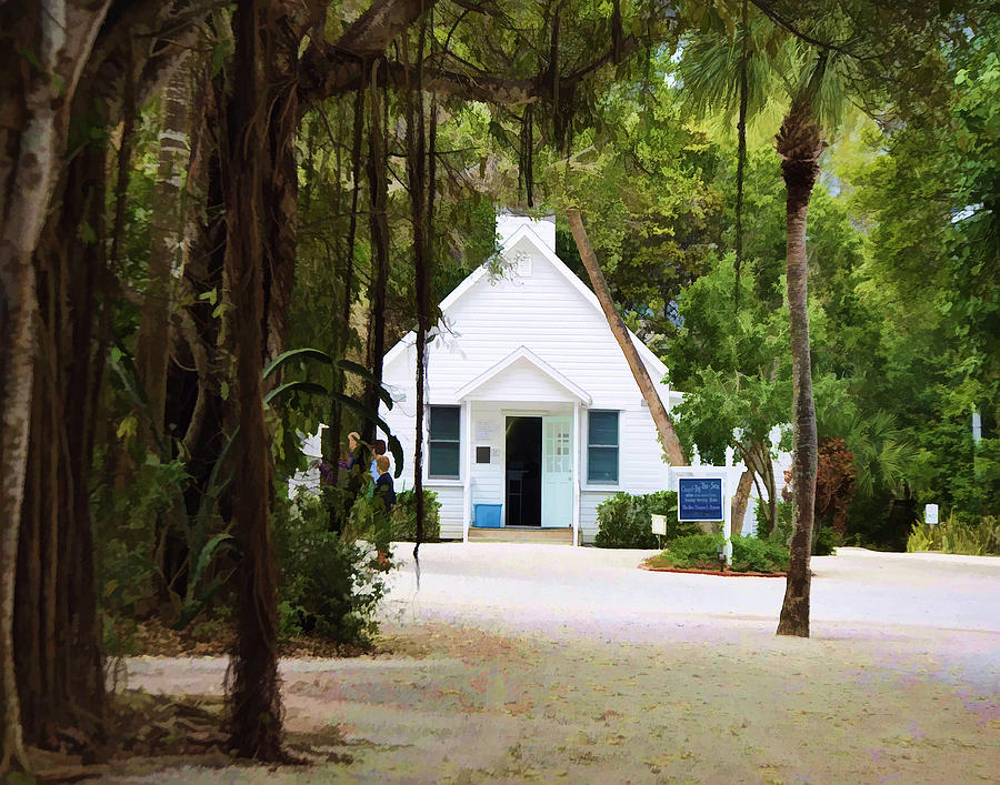 Chapel Photograph - Chapel By The Sea by Sandy Poore