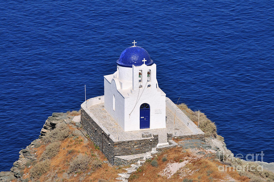Chapel in Sifnos island Photograph by George Atsametakis