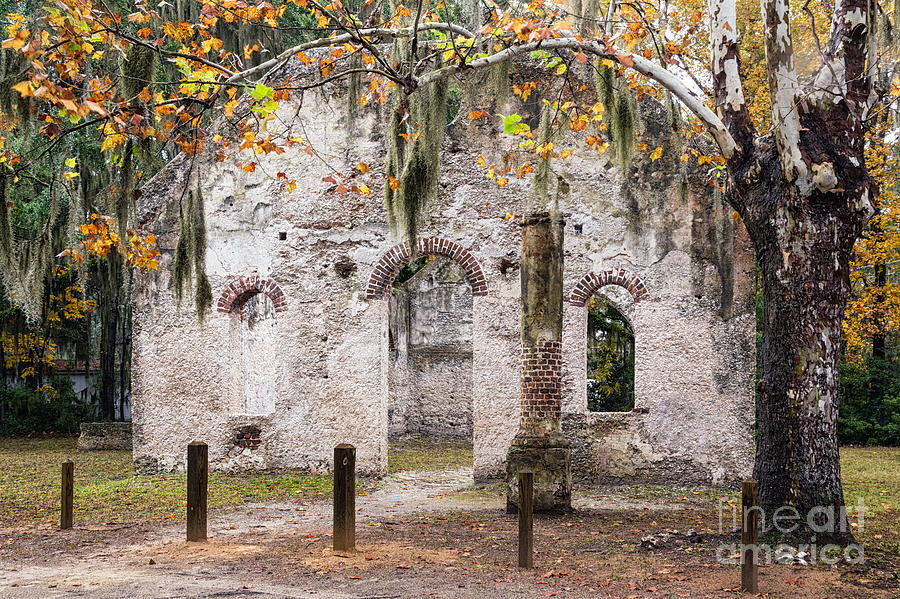 Chapel of Ease Ruins St. Helena Island South Carolina Photograph by Dawna Moore Photography