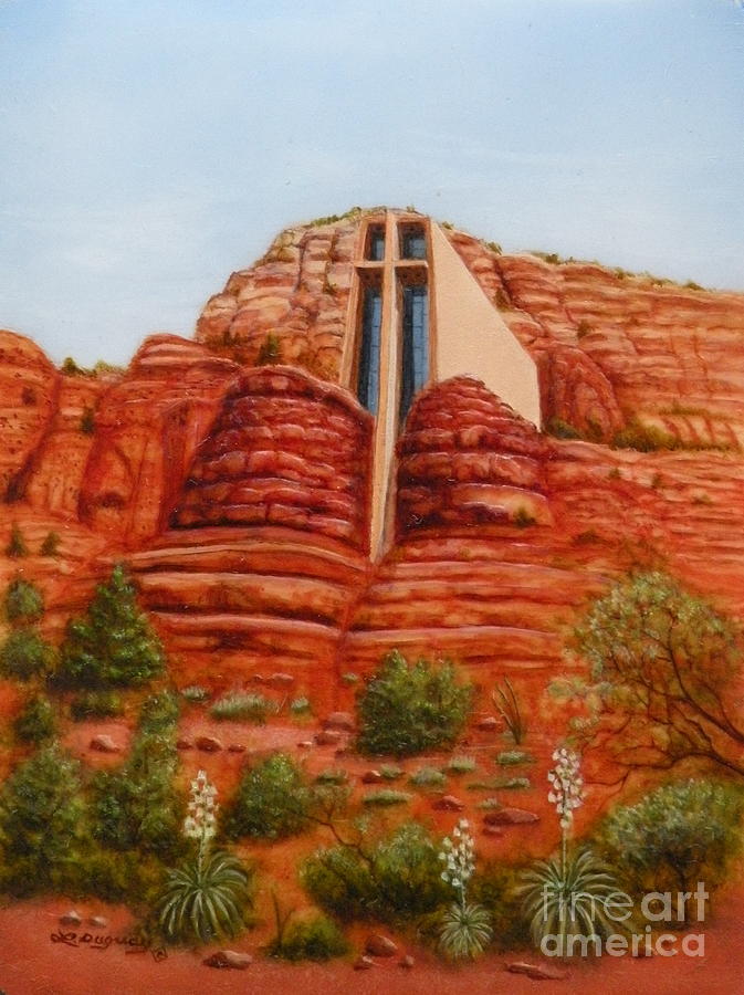 Chapel of the Holy Cross Painting by Lora Duguay