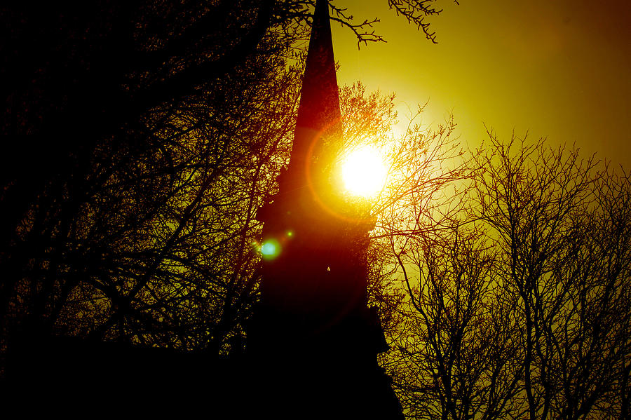 Sunset Photograph - Chapel by B Erkmen